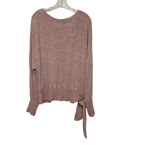 Saturday Sunday Anthropologie Medium Payton Brushed Fleece Waist Tie Swe… - Picture 3 of 6